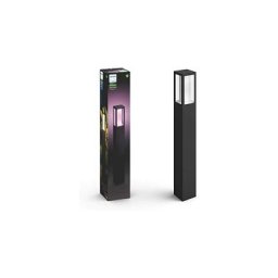 Philips - Hue White & Color Ambiance Lampadaire Exérieur impress Aluminium Noir, fonctionne avec