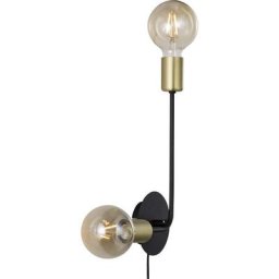 Nordlux - Josefine 48941003 Applique E27 noir (mat), laiton A240302