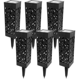 Borne solaire photophore - lot de 6
