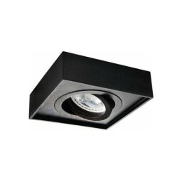 Support de spot encastrable perçage 85mm carré Noir