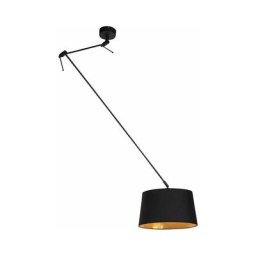 Blitz - Suspension avec abat-jour Moderne - 1 lumière - l 380 mm - Noir - Moderne - Éclairage