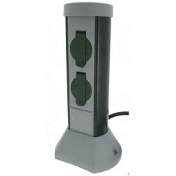 Mini borne de jardin 2 prises 16 a + terre extérieur