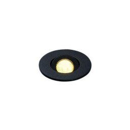 New tria 40, rond, led, noir 3000K 30° alim & clips ressorts