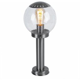 Lampadaire extérieur LED 7 watts éclairage inox verre clair IP44