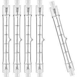 Lot de 5 R7S Ampoule Halogène 118mm 200W 230V, Tige Halogène R7S 118mm, Ampoule Halogène r7s Lampe