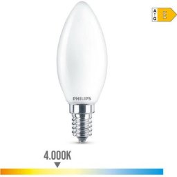 Ampoule bougie led e14 6.5w 806lm 4000k lumière du jour ø3.5x9.7cm. Philips