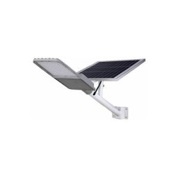 Lampadaire Solaire de led Pro Bridgelux pour L'éclairage Public 200W avec Télécommande Blanc Froid