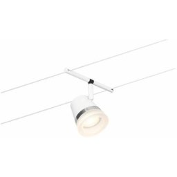 Paulmann - Système de corde Spot Cône blanc Matt, chrome sans ampoules max. 1xw gu5,3 dc 60va