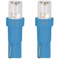 2x ampoule led 12v 1.2w t5 w2x4.6d wedge bleu voiture compteur témoin tuning