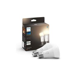 Philips - Hue White Ampoules led Connectées E27, équivalent 60W, 800 lumen, Compatible Bluetooth,