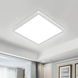Plafonnier led, Plafonniers Modernes Blanc Lumière du Jour 24W 6000K, Plafonniers Design Carrés