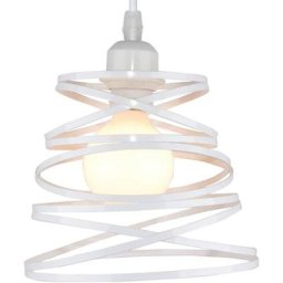 Stoex - Suspension Luminaire Industrielle Design forme Ressort Cage ø 20cm,Lampe de Plafond en