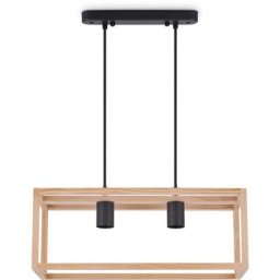 Paco Home - Suspension Salon Boho Lampes En Osier Rotin Lampe Suspendue Nature, Lampe à suspension
