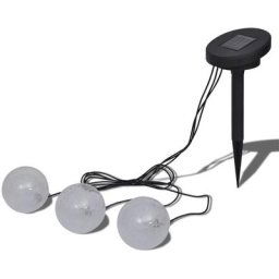 Boules solaires flottantes 3 led pour étang piscine Vidaxl