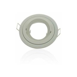 Kit Spot led GU10 4W équivalent 35W Blanc Neutre 4100K - Rond blanc orientable perçage 80mm