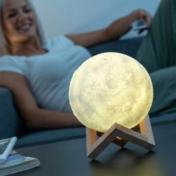 Lampe lune led à contrôle tactile