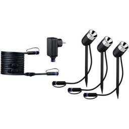Paulmann - Kit de démarrage piquet à planter Plug & Shine - Pike - Dimmable - 3000K - Avec ampoule