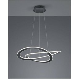 Suspensions Oakland Anthracite 1x52W smd led - Gris
