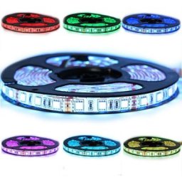 Ruban Professionnel RGB 5050 - 60 leds/m 1 à 10 mètres au choix (IP65) Transformateur: Alimentation