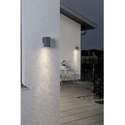 Konstsmide Lighting - Konstsmide Monza Applique Murale Extérieure Moderne Anthracite Single Square