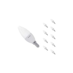 Ampoule led E14 8W 220V C37 180° (Pack de 10) - Blanc Neutre 4000K - 5500K - Blanc Neutre 4000K