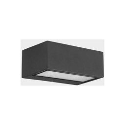Leds-C4 Nemesis Aluminium - Applique murale d'extérieur à 1 lumière Gris urbain IP54, E27