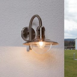 Lindby - Applique extérieure 'Damion' en inox - acier inoxydable, transparent