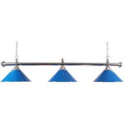 Lampadaire de billard avec trois abat-jour, b - Blauw
