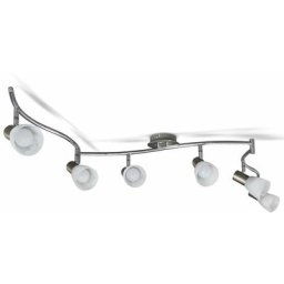 Plafonnier led 6 spots orientables spots plafond salon pivotables E14 métal verre lustre plafond