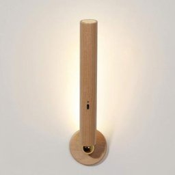 3W led Lampe Murale a Pile Bois Sans fil avec Tactile Interrupteur Dimmable Applique Murale avec