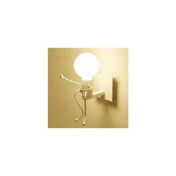 Blanc Applique Murales Lumière industrielle Créatif Lampes Intérieur rétro Iron Art déco E27 Base