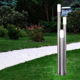 Eclairage de chemin extérieur inox lampadaire led extérieur grand, éclairage de jardin 170 cm 3