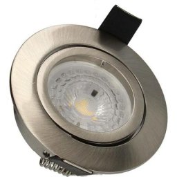 Arlux - Lighting Lot 3 Spots acier encastrables Orientables saphyr GU10 5W 380lm Blanc Neutre