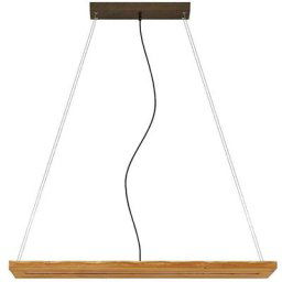 LED Suspension à intensité variable 'Nesaja' en bois pour salon & salle à manger - bois clair,