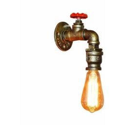 Vintage Applique murale Industrielle Ancienne Luminaire Tube Conduite D'eau Retro pour Maison Café