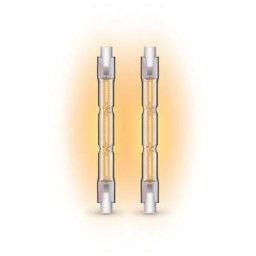 Lot de 2 ampoules halogènes culot R7S, 78mm, 2216 Lumens, 2900 Kelvins, Blanc chaud Dimmable