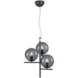 Trio Lighting - Suspensions Pure Anthracite 3x28W E14 - Gris