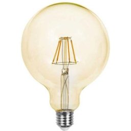 VT-2153 Ampoule led 12W globe filament ambré E27 G125 verre ambré blanc chaud 2200K - sku 217456