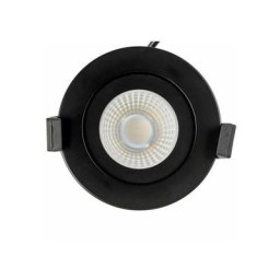 Woltz - Spot Encastrable Orientable Variable Salle De Bain IP65 cct RT2012 led 6W Noir