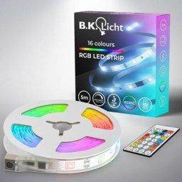 B.k.licht - usb rgbic led Strip 5 m Capteur de musique Music Sync Bande lumineuse changement de
