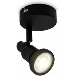 Applique led orientable 1 spot i ampoule 4,8W 400lm GU10 incl. i IP44 i Plafonnier lampe salle de