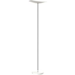 Alba - Lampadaire à led Cup chrome blanc - chromé blanc