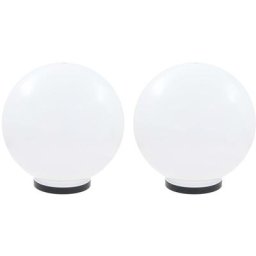 Lampe à led sous forme de boule 2 pcs Sphérique 40 cm pmma