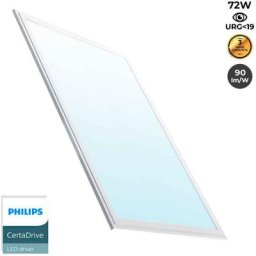 Panneau led slim 120X60cm - Driver philips - 72W - UGR19 Blanc Froid - Blanc Froid