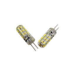 Lampe led G4 silicone 1W5 12VDC blanc froid diamètre 9,5 mm