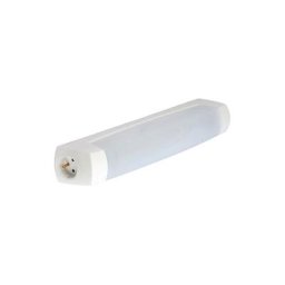 Réglette salle de bain eo S19 sans source lumineuse blanc ssl avec prise pc 2P+T - l'ébénoïd