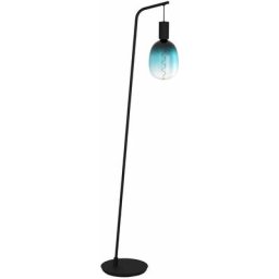 Eglo - Lampe debout Cranley Steel noir E27 1x40w l: 43cm b: 6cm h: 170cm avec interrupteur de