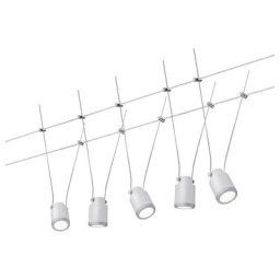 Système de câbles TunLED - 2700°K - 5x4W - Blanc - Chrome
