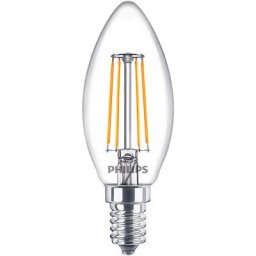 Corepro LEDcandle E14 Filament Claire 4.3W 470lm - 840 Blanc Froid Équivalent 40W - 4000K - Blanc