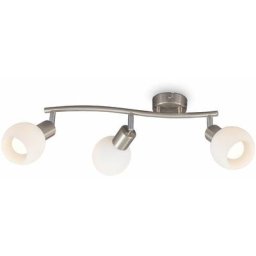 Plafonnier led pivotant avec abat-jour en verre i couleur de lumière blanche chaude i 3x 5W i 3.000